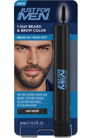 Just For Men 1 Günlük Geçici Sakal Ve Kaş Boyası Koyu Kahverengi 9ml