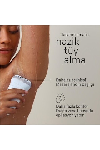 Kablosuz Şarjlı Islak Kuru Epilatör 7-441 Yıkanabilir