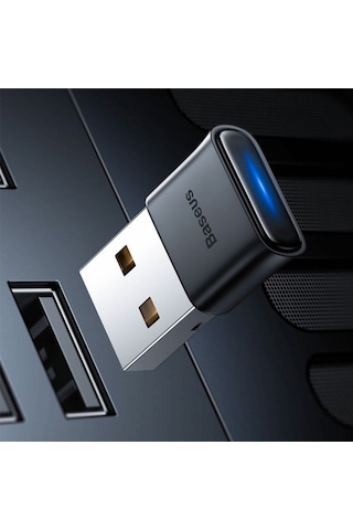 Baseus Ba04 Mini Usb Bluetooth 5.0 Wireless Kablosuz Adaptör-Siyah (376431713)