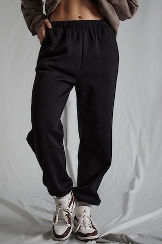 Madmext Kadın Siyah Beli Lastikli Oversize Eşofman Altı Mg1235-siyah Siyah