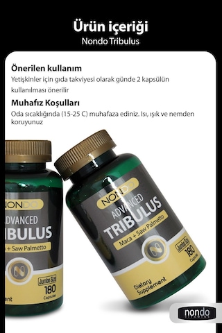 Nondo Trıbulus 180 Kapsül