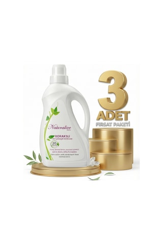 Naturalive Borakslı Sıvı Çamaşır Detarjanı 3x1000 Ml 1 L