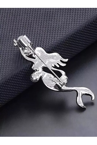 Bijoubijou Takı Broş Denizkızı 245830385 Gri