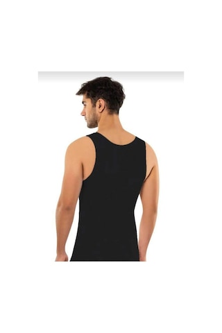 Erdem 650 Erkek Seamless Korse Atlet 2 Adet Siyah
