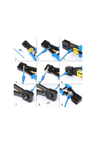 Yeni Nesil Rj45 Pense EzRj45 Sıkma Pensesi RJ11 Rj12 RJ45
