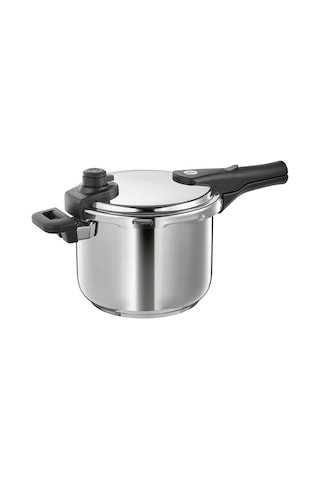 Ikea 365+ Düdüklü Tencere 6 L 22 Cm Krom - Siyah 1 Parça Gümüş - Siyah