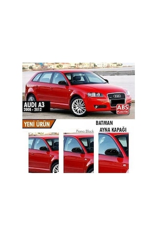 Audi A3 8p Batman Yarasa Ayna Kapağı Piano Black / 2008 - 2012