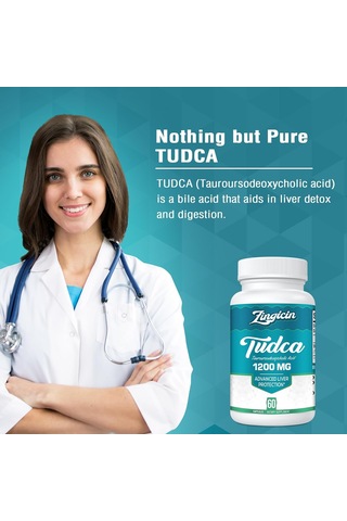 Zingicin Tudca Liver Detox Cleanse Digestion 1200mg 60 Caps