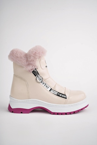 Muggo Bubble Garantili Kaymaz Taban İçi Kürklü Yandan Fermuarlı Çocuk Bot 001