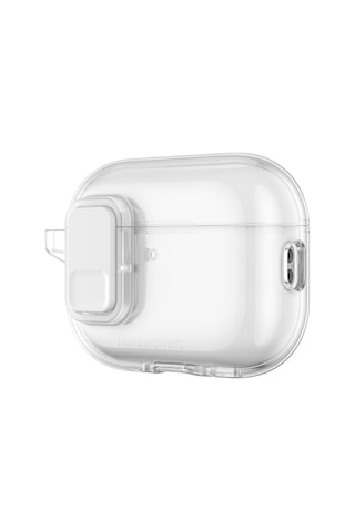 Airpods Pro 3 Uyumlu Amazingthing Magnetik Kilit Tasarımlı Minimal Serisi Kılıf Şeffaf Şeffaf