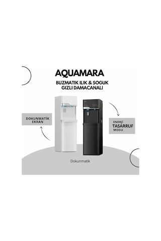 Aquamara LYCZ629 Buz Makinalı Su Sebili Beyaz