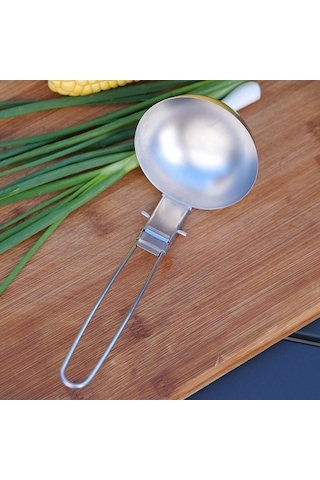 Zyzqstore 2 Adet Paslanmaz Çelik Skimmer Oluklu Kaşık Çorba Kepçesi Çok Renkli Set Çok Renkli