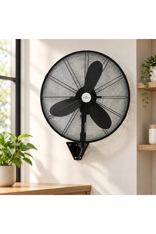 Sanayi Tipi Duvar Vantilatörü 3 Kademeli Metal Pervane 220v
