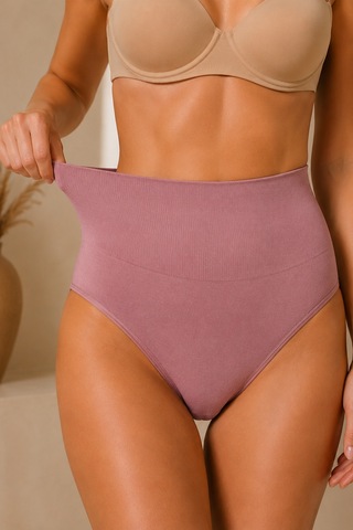 Fit Women Kadın Toparlayıcı Yüksek Bel Esnek Gül Kuru Külot Gül Kurusu