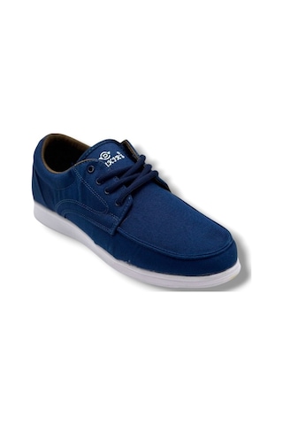 Dakırs 023-26 Keten Anatomik Casual Bağcıklı Erkek Ayakkabı Mavi