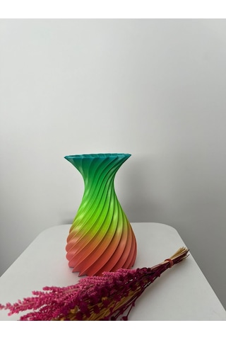 Rainbow Özel Tasarım Vazo 18 Cm X 12 Cm - Rainbow Vase