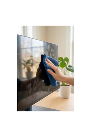 Premium Mikrofiber Hassas Yüzey Temizleme Bezi 35x35 Cm - Lcd, Tv, Bilgisayar Ve Gözlük Ekran Bezi