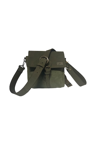 Old Cotton Cargo Kaliteli Su Geçirmez Unisex Küçük Kanvas Günlük Postacı Çantası 20 Cm X 20 Cm Haki