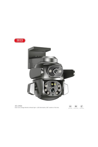 Özel Üretim Oda Takibi Dijital Lens Alarm Özellikli Cr04 Çift Kameralı Wifi Akıllı Güvenlik Kamerası Çok Renkli