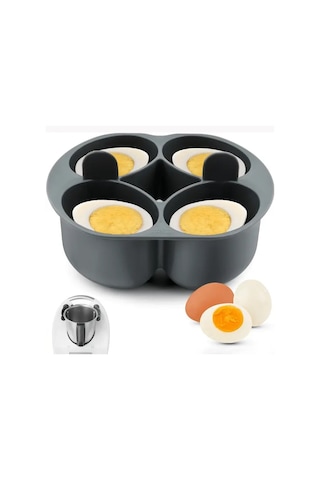 Elmpaly Thermomix Tm5 Tm6 Uyumlu 4lü Yumurta Pişirici Gri 1 Adet Gıda Sertifikalı