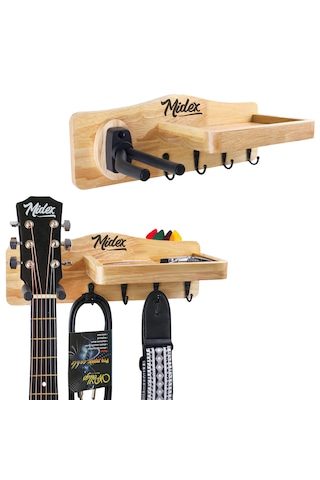 Midex Gp-30 Gitar Standı Sehpası Duvar Askısı Ahşap Şık Kaliteli