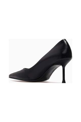 Yaşar Kaşlı Kadın İnce Topuklu Stiletto Ayakkabı 26y Ykşk-8521 Siyah Rugan