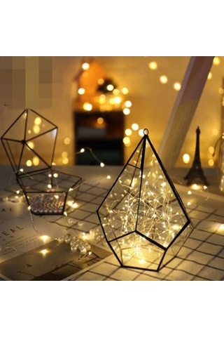 Yatak Odası, İç Mekan, Dış Mekan, Noel, Parti, Bahçe, Düğün, Kendin Yap, Sıcak Beyaz İçin 20 Adet 1m 10 Led Pil İle Çalışan Bakır Telli Işık Dizisi Diğer