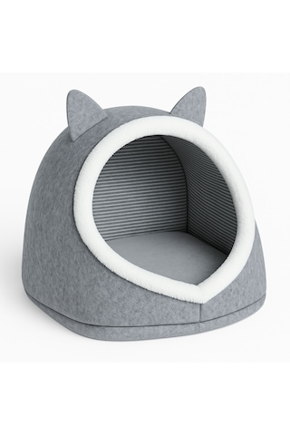 Beylini Katlanabilir Kedi Evi Keçe Pet Yatağı 40x35x34 CM