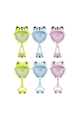 Flybuy Yeşil Yaş U-şekilli Silikon S8 Karikatür Fırçası Diş Çocuk Adet 2-12 2 Uu