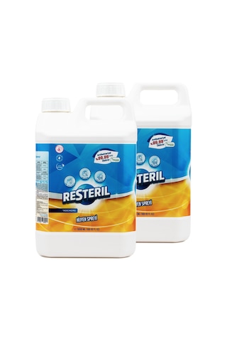 Resteril Banyo Küf Temizleyici Hipokloröz Asit Alet Dezenfektanı Hijyen Spreyi Küf Önleyici Dezenfektan 2 x 5 L