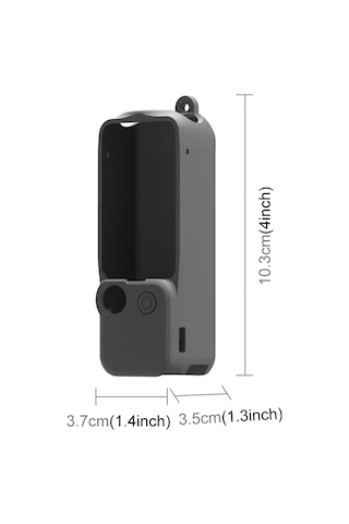 Sones Djı Osmo Pocket 3 Puluz 3'ü 1 Arada Silikon Kılıf Seti Siyah