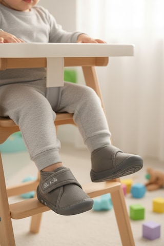 Ayakmod Gri Süet Cırtlı Bebek Panduf Ba&ba 058989 B Gri