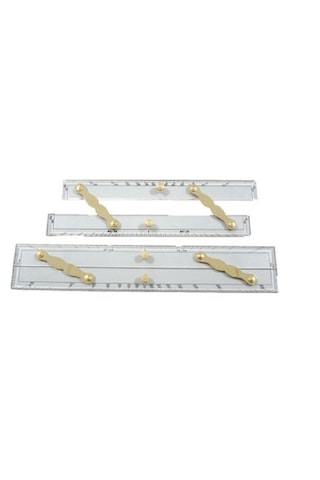Paralel Cetvel. 40cm. Tekne Navigasyon. Denizcilik Lise Gemici Cetveli