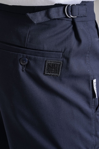 Giotelli Erkek Lacivert Dar Kesim Slim Fit Viskon Dokuma Kargo Cep Normal Bel Pantolon