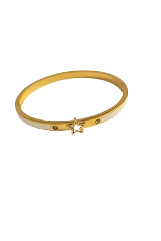 Çocuk Yıldız Figürlü Mineli Çelik Kelepçe 9176 Beyaz