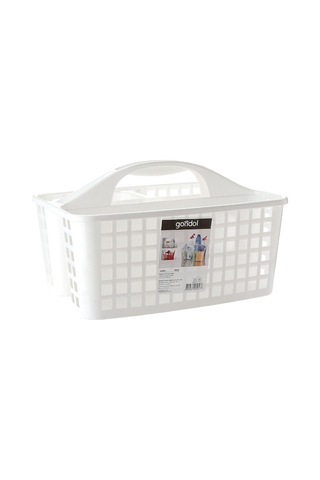 Fıre Kıng Panda Büyük Boy Caddy 3 Bölmeli Deterjanlık Organizer & 311 X185x232 Mm Beyaz