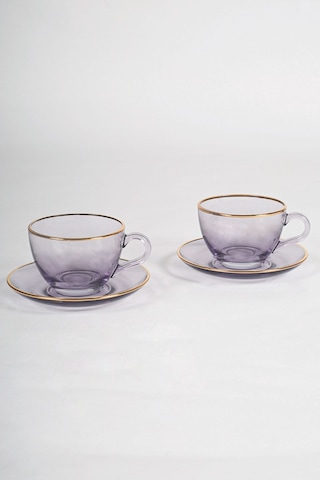 Rakle Five O'clock Çay Fincanı Seti 2'li 240 CC Mor