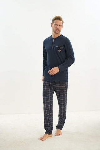 Erkek Uzun Kol Lacivert Pijama Takım C7t3n5o9 001