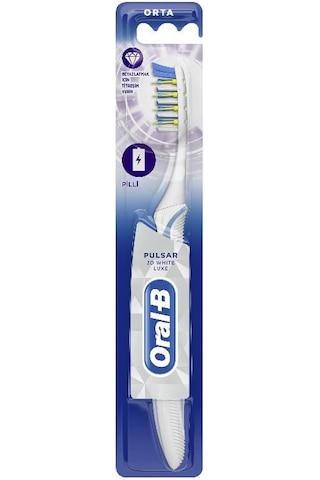 Oral-B Pulsar 3D White Luxe 35 Medium Titreşimli Pilli Diş Fırçası