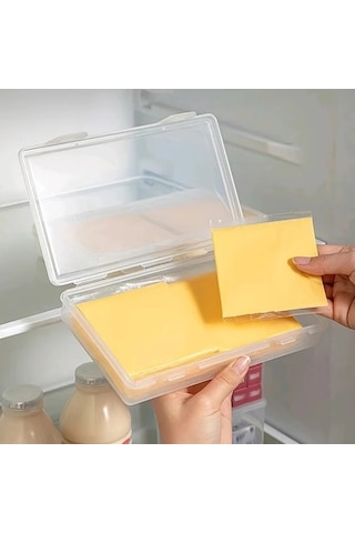 Trendooze Şeffaf Sızdırmaz Peynir Kabı Organizör Gaojunshop01 Meyve Sebze Tereyağı Saklama Seti Şeffaf