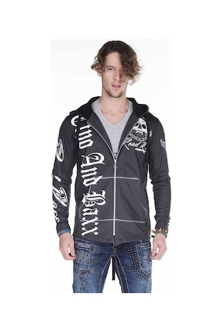 Cipo & Baxx Cl256 Motorzu Tarz Baskılı Erkek Sweatshirt 001