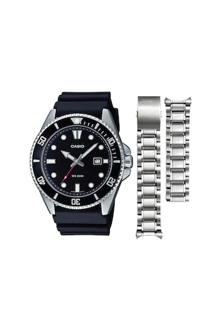 Casio Mdv-107 Bill Gates Saati Çelik Kordon Hediyeli Metalik