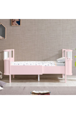 Mdf Beşik Trend Büyüyen Beşik 90x130 Trend Karyola 90x190 - Pembe
