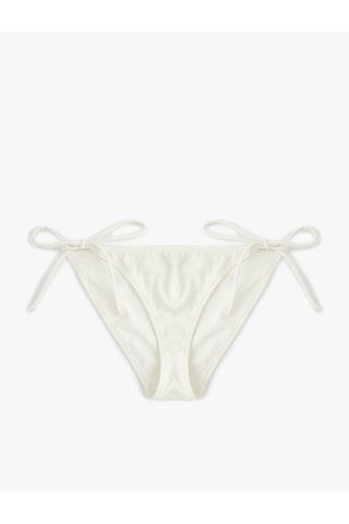 Koton Astarlı Yanları İpli Bikini Altı Ekru 5sak00043mm Ekru