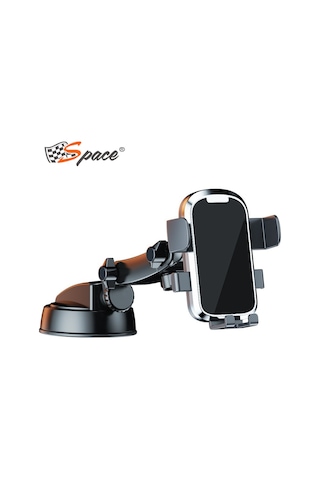 Torpido Üstü 360 Derece Dönebilen 25,5 Cm Telefon Tutacağı Krom / Syte200