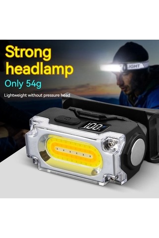 Maoyaya Süper Parlak 3 Işık Kaynaklı Manyetik Far Şapka İğnesi Lambası