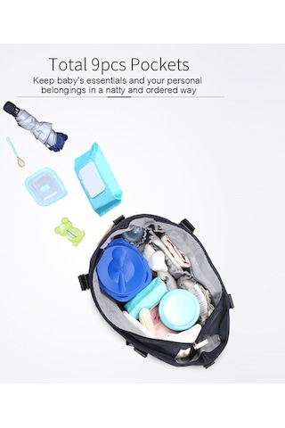 Novahub Moveevo Ada Tote Anne Çantası: Omuz Askılı, Alt Değiştirme Pedi + Bebek Arabası Askı Kayışı İçeren Çok Amaçlı Çanta Mor