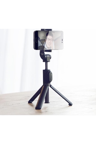 Xiaomi Mini Uzatılabilir Katlanır Tripod Selfie Sopa Cep Telefonu Standı Kablosuz Bağlantı 2 İn 1 Bluetooth 360 Rotasyon
