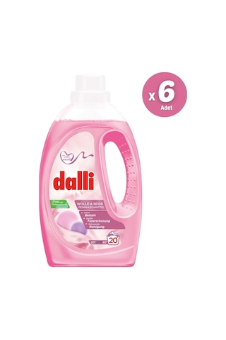 Dalli Yünlü ve İpekliler için Sıvı Deterjan 20 Yıkama 1 Koli 6 x 1100 ML