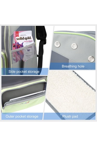 Funadd Fold Nefes Alabilir Pet Sırt Çantası Açık Omuzlar Kedi Çantası Sarı